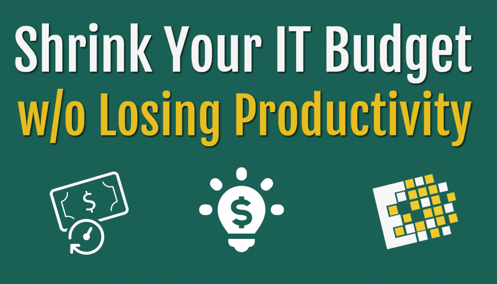 Shrink your IT Budget